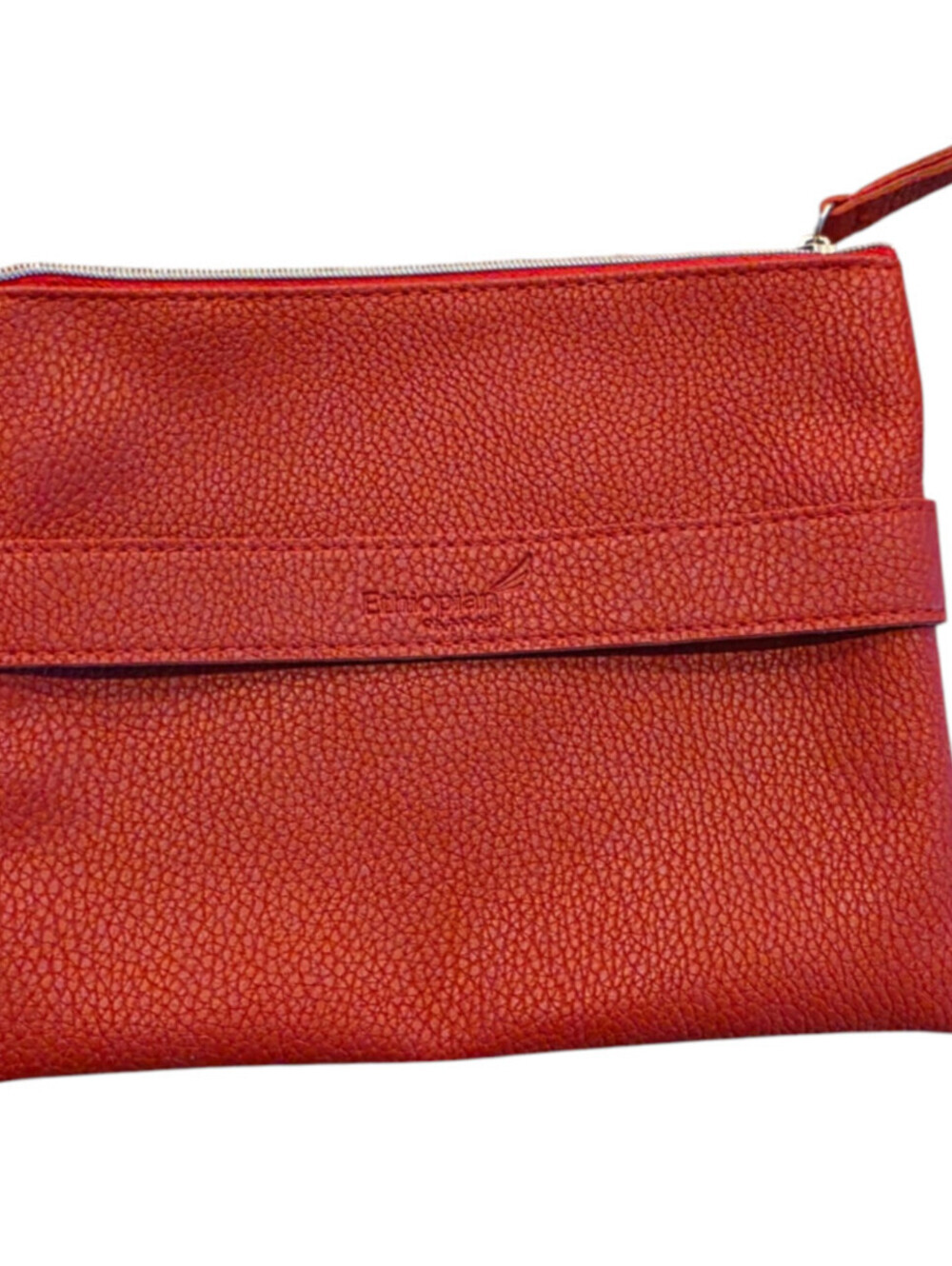 Ethiopian Airlines red faux-leather business class cosmetic pouch Red